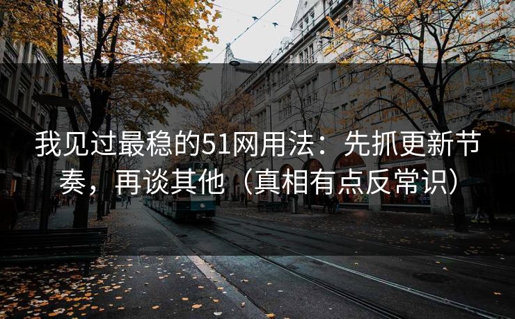 我见过最稳的51网用法：先抓更新节奏，再谈其他（真相有点反常识）  第1张
